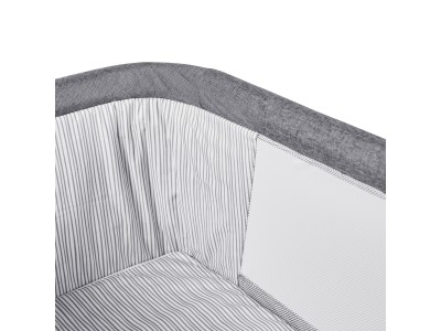 Ickle Bubba Mini Rocker Crib - Space Grey | Baby Snooze