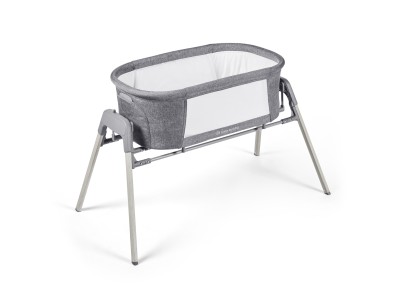 Ickle Bubba Drift Gliding Crib - Ash Grey | Baby Snooze