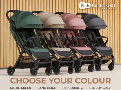 NUBI 2 Compact Stroller - Cloudy Grey | Kinderkraft