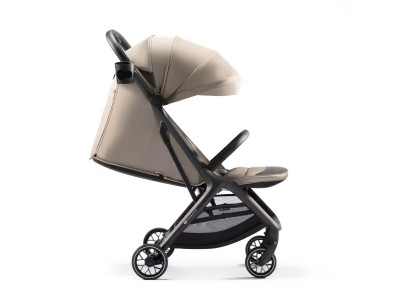 Kinderkraft NUBI 2 Compact Stroller - Sand Beige | Baby Snooze