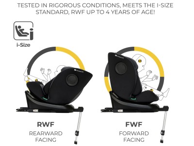 Kinderkraft I-360 rotational i-Size Car Seat - Black | Baby Snooze