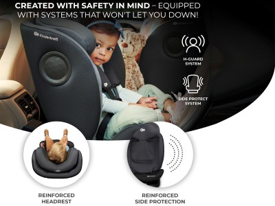 Kinderkraft I-360 rotational i-Size Car Seat - Black | Baby Snooze
