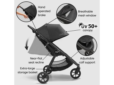 City Mini GT2 All-Terrain Pushchair - Opulent Black | Baby Jogger