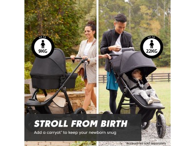 City Elite 2 All-Terrain Pushchair - Opulent Black | Baby Jogger