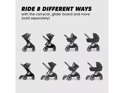 City Sights 2 Compact Stroller Bundle - Rich Black | Baby Jogger