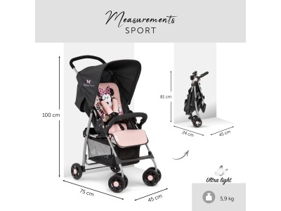 Hauck Sport Pushchair - Minnie Sweetheart | Baby Snooze