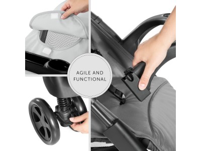 Hauck Shopper Neo II Pushchair - Grey | Baby Snooze