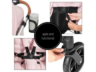Hauck Uptown Pushchair - Rose | Baby Snooze