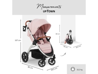 Hauck Uptown Pushchair - Rose | Baby Snooze