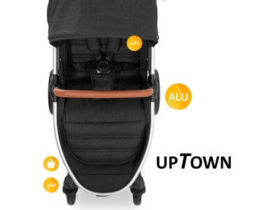 Hauck Uptown Pushchair - Black | Baby Snooze