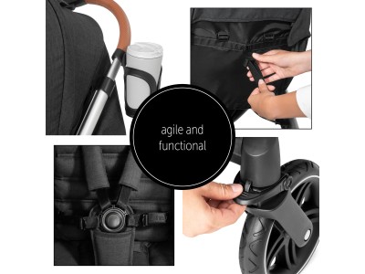 Hauck Uptown Pushchair - Black | Baby Snooze