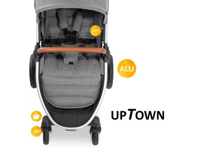Hauck Uptown - Melange Grey | Baby Snooze