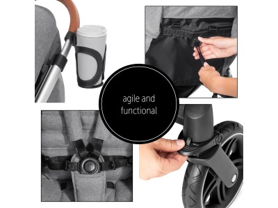 Hauck Uptown - Melange Grey | Baby Snooze