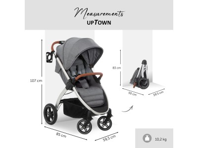 Hauck Uptown - Melange Grey | Baby Snooze