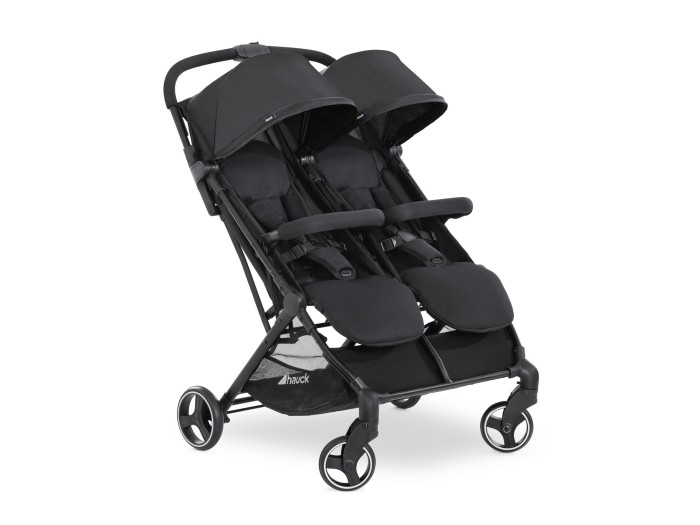 Hauck Swift X Duo Double Pushchair - Black | Baby Snooze