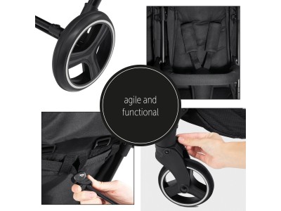 Hauck Swift X Duo Double Pushchair - Black | Baby Snooze