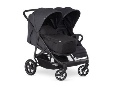 Hauck Duett 2 Tandem Double Pushchair - Black | Baby Snooze