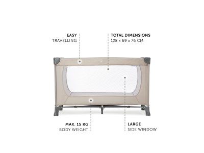 Hauck Dream N Play - Beige | Travel Cot