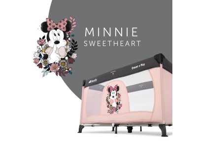 Hauck Disney Dream N Play - Minnie Sweetheart | Travel Cot