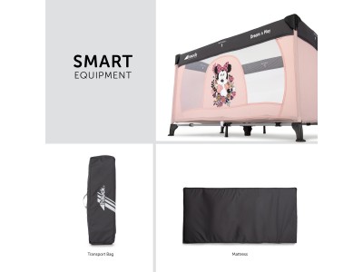 Hauck Disney Dream N Play - Minnie Sweetheart | Travel Cot