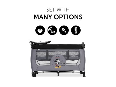Disney Sleep N Play Center - Mickey Mouse Grey | Hauck