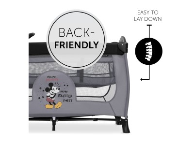 Disney Sleep N Play Center - Mickey Mouse Grey | Hauck