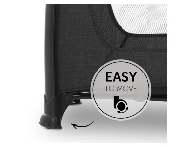 Hauck Play N Relax Center - Melange Black | Travel Cot