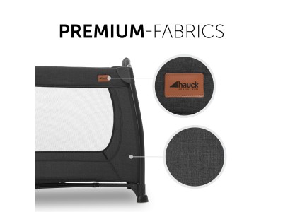 Hauck Play N Relax Center - Melange Black | Travel Cot