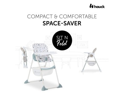 Hauck Sit N Fold - Beige | Toddler High Chair