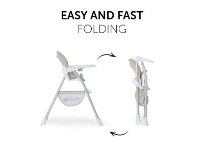 Hauck Sit N Fold - Beige | Toddler High Chair