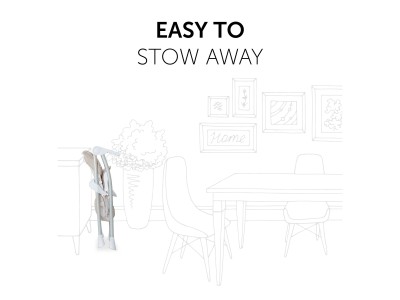 Hauck Sit N Fold - Beige | Toddler High Chair