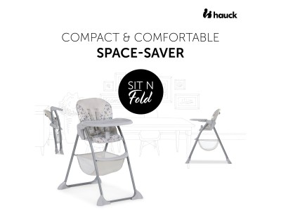Hauck Disney Sit N Fold - Mickey Mouse Grey | Toddler highchair