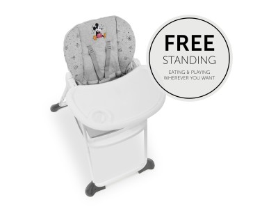 Hauck Disney Sit N Fold - Mickey Mouse Grey | Toddler highchair