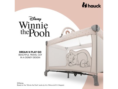 Hauck Dream N Play Go Pooh Rainbow Beige | Travel Cot