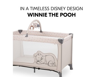 Hauck Dream N Play Go Pooh Rainbow Beige | Travel Cot