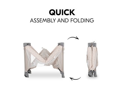 Hauck Dream N Play Go Pooh Rainbow Beige | Travel Cot