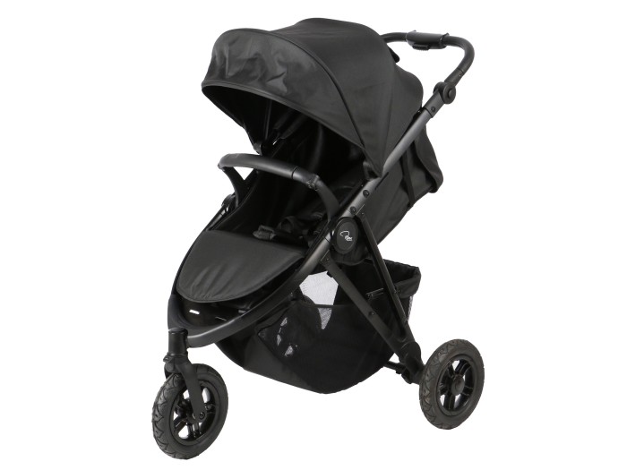 Roma Atlas 3 Wheel Pram - Jet Black | Baby Snooze
