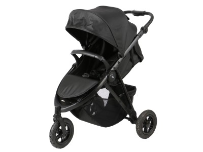 Roma Atlas 3 Wheel Pram - Jet Black | Baby Snooze