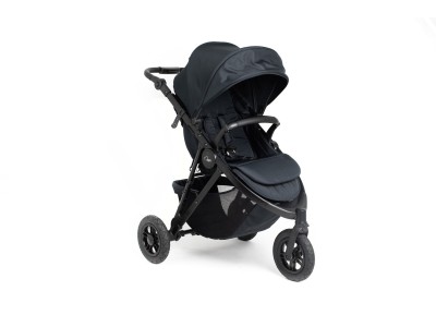 Roma Atlas 3 Wheel Pram - Jet Black | Baby Snooze