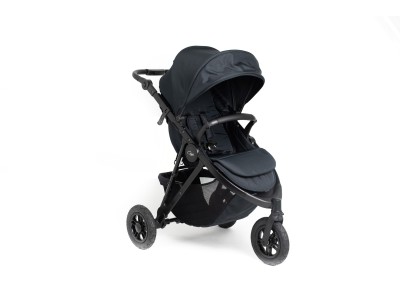 Roma Atlas 3 Wheel Pram - Jet Black | Baby Snooze