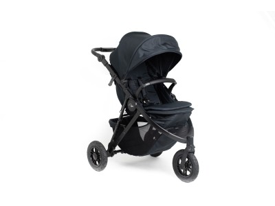 Roma Atlas 3 Wheel Pram - Jet Black | Baby Snooze