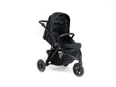 Roma Atlas 3 Wheel Pram - Jet Black | Baby Snooze