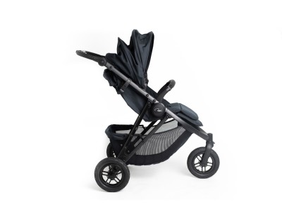 Roma Atlas 3 Wheel Pram - Jet Black | Baby Snooze