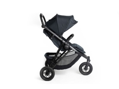 Roma Atlas 3 Wheel Pram - Jet Black | Baby Snooze