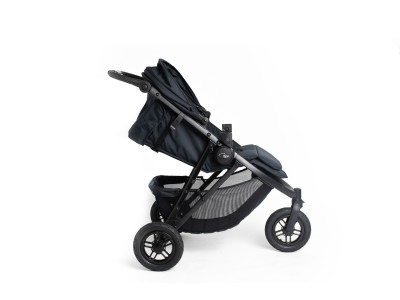 Roma Atlas 3 Wheel Pram - Jet Black | Baby Snooze