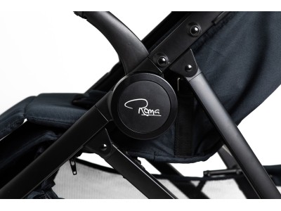 Roma Atlas 3 Wheel Pram - Jet Black | Baby Snooze
