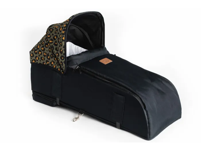 Roma Gemini Carry Cot - Khaki Leopard