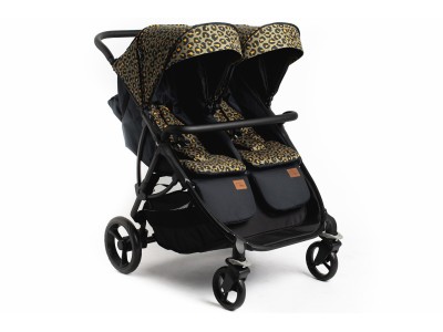 Roma Gemini Double Buggy - Khaki Leopard | Baby Snooze