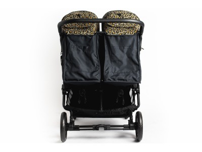 Roma Gemini Double Buggy - Khaki Leopard | Baby Snooze