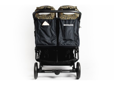 Roma Gemini Double Buggy - Khaki Leopard | Baby Snooze